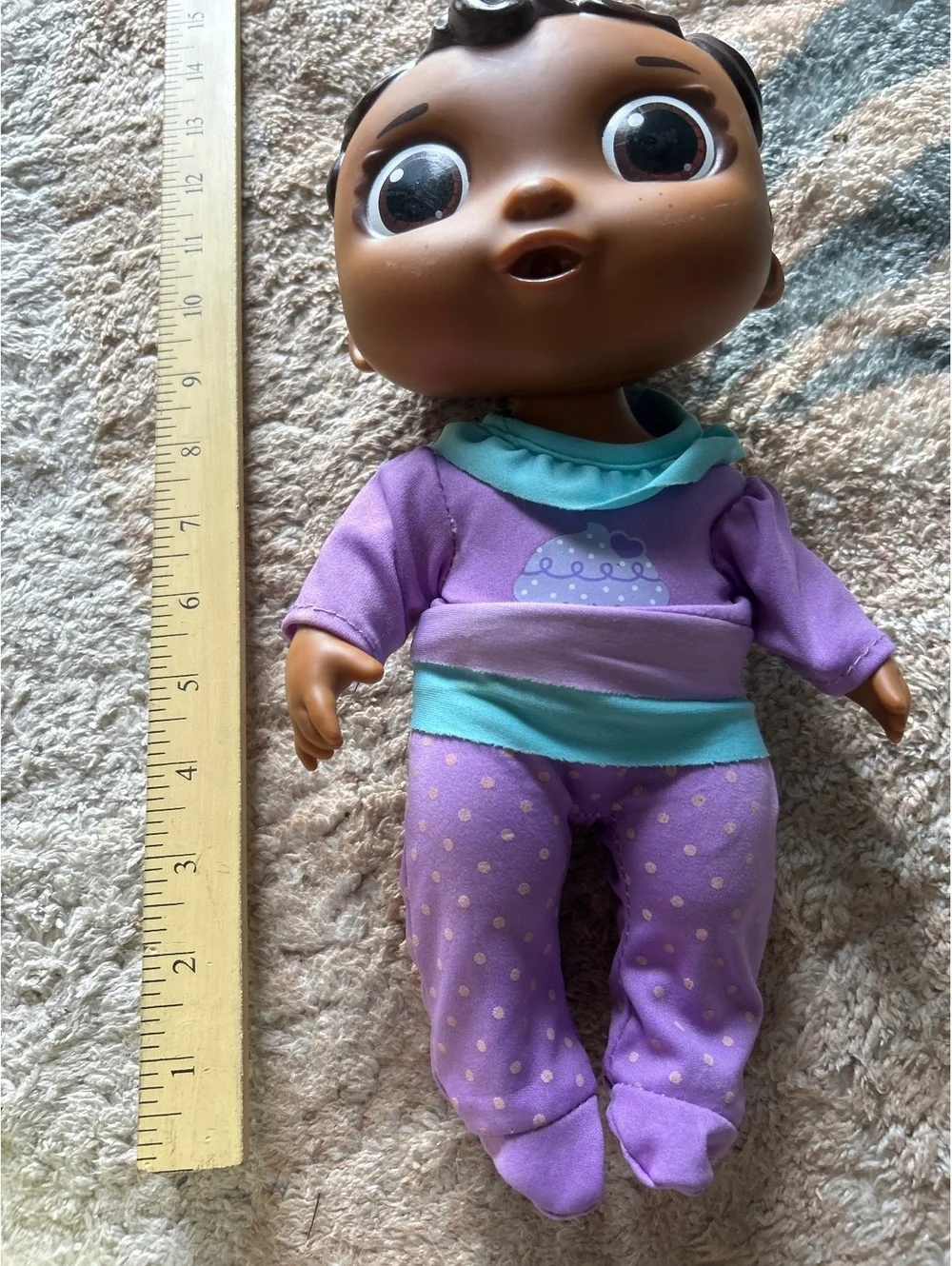 Disney Baby Doll  with Purple Outfit and Bandage Sticker